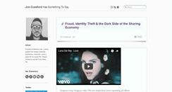 Desktop Screenshot of joncrawford.com